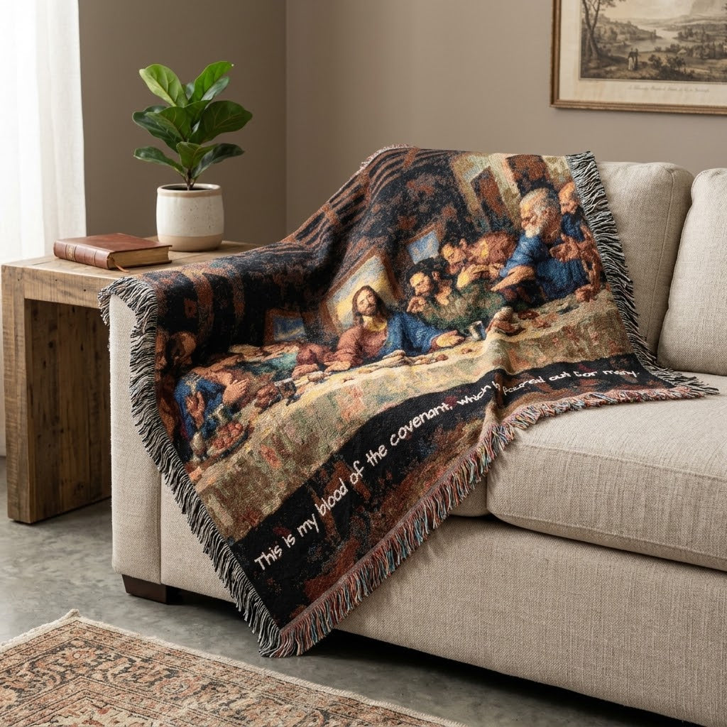 The Last Supper Woven Blanket — Covenant Home