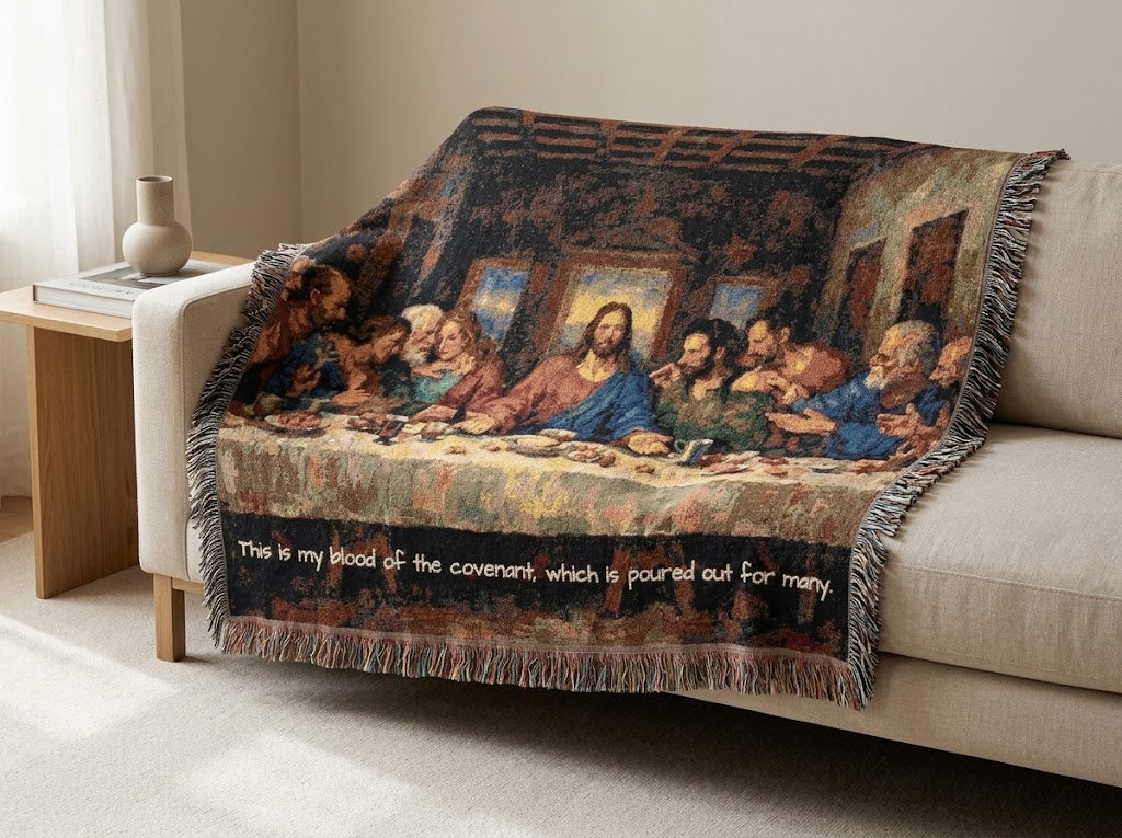 The Last Supper Woven Blanket — Covenant Home