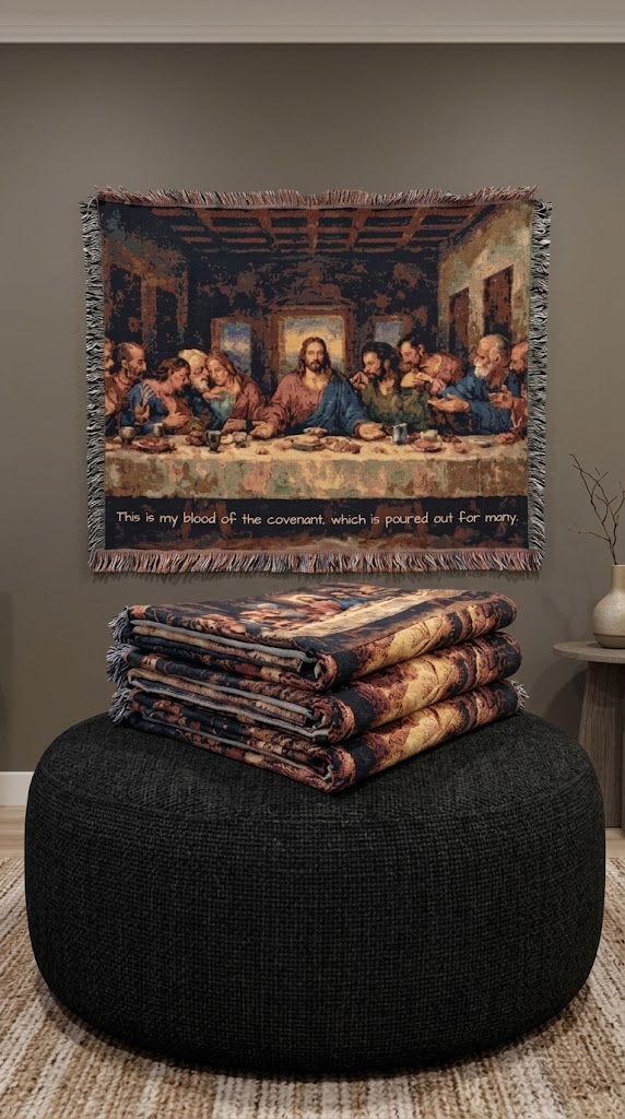 The Last Supper Woven Blanket — Covenant Home